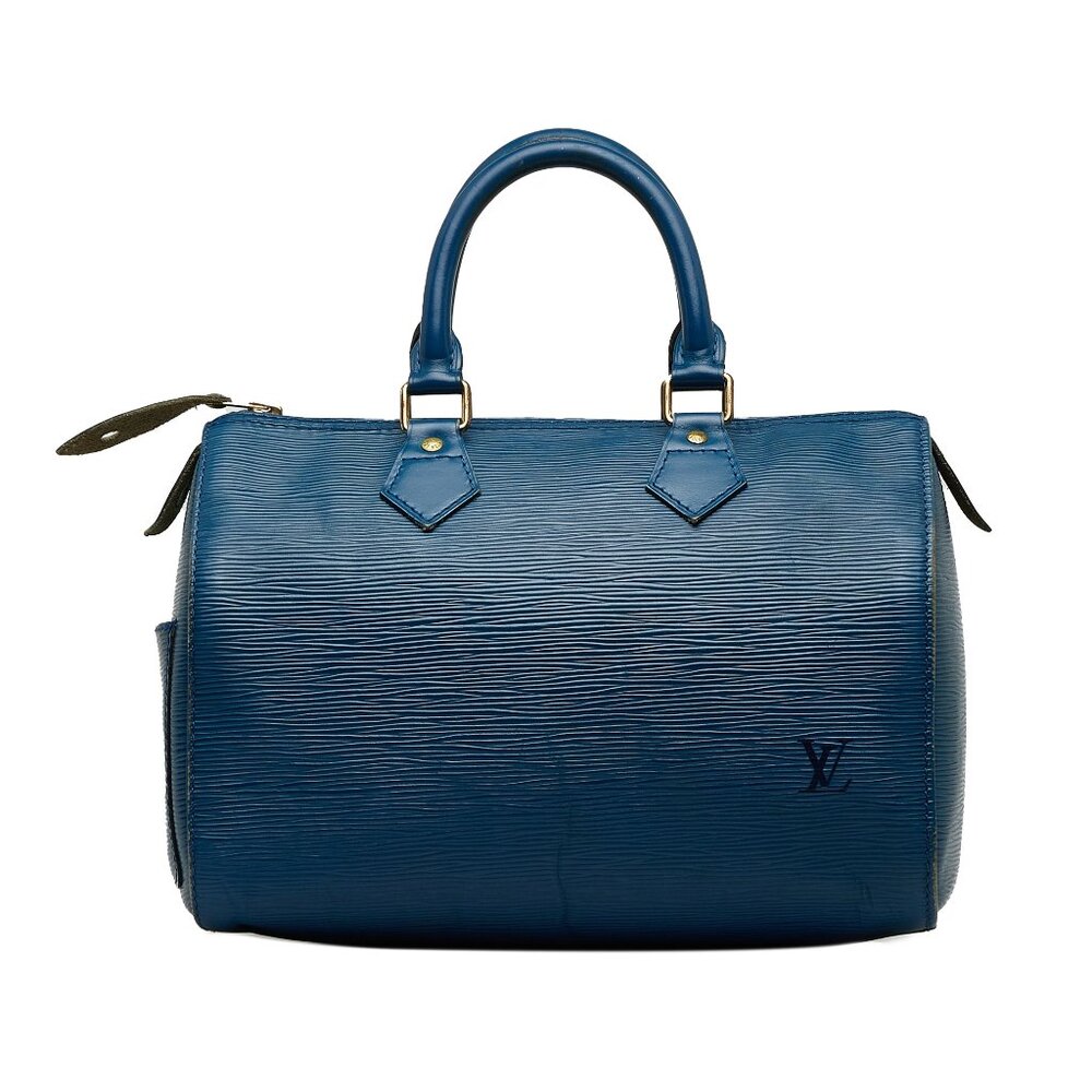 Louis Vuitton Blue Epi Speedy 30 Hand bag